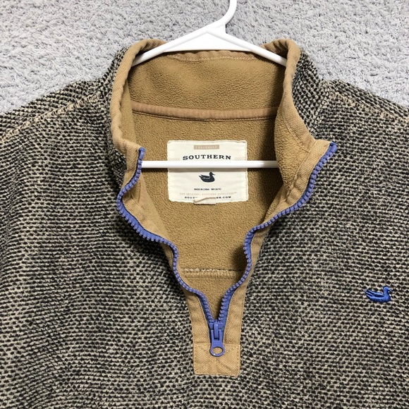 Southern Marsh Men Highland Alpaca Pullover Size XL Quarter Zip Mock Neck Winter - Picture 9 of 16